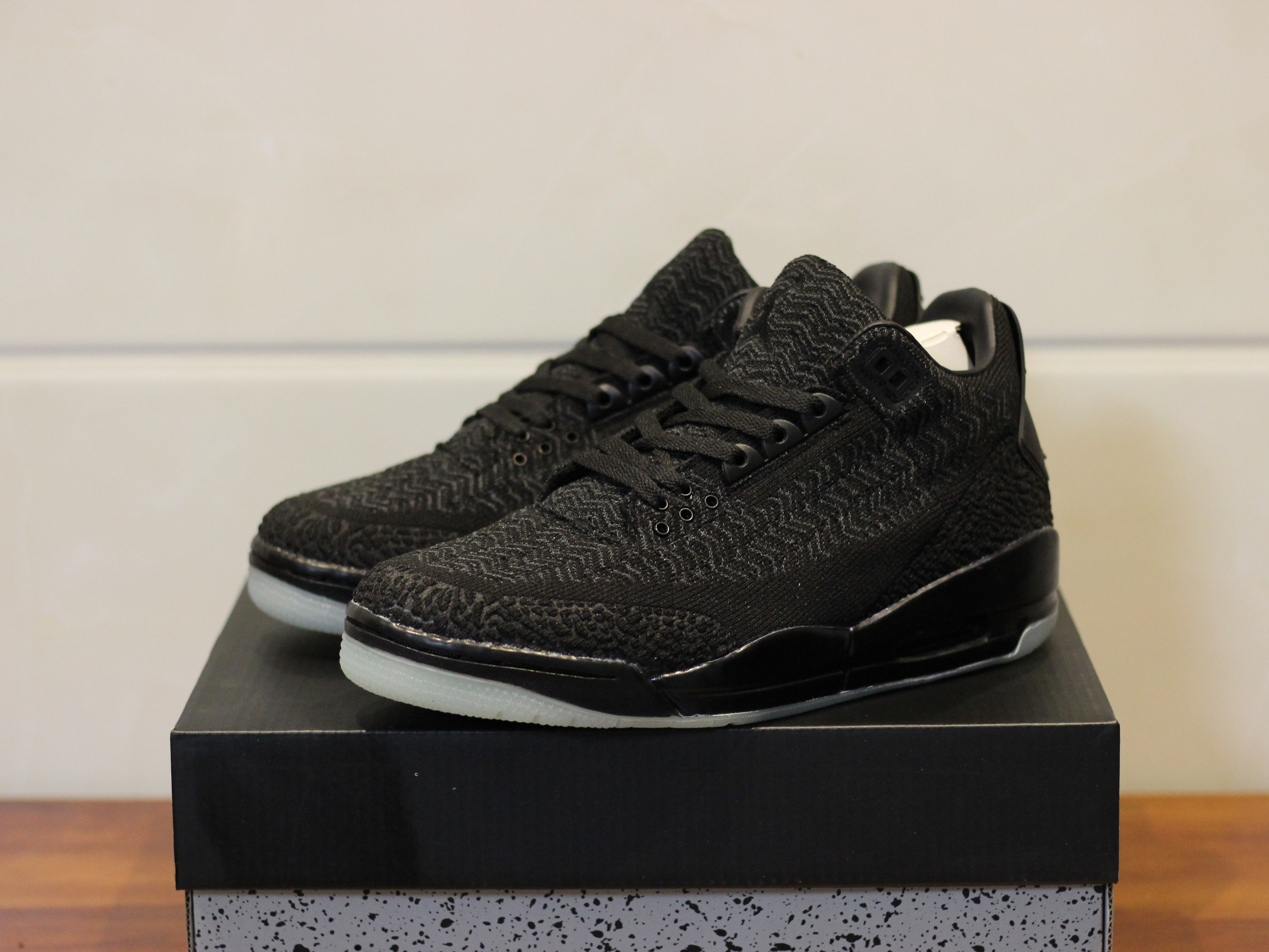 Air Jordan 3 Flyknit Cool Black Shoes